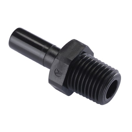 Fluidfit Fitting, Fluidfit, Plug-In Adapter, 12mm x 3/8" Male BSPT (R) HCJ12R03